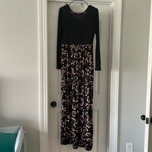 Long sleeve maxi dress